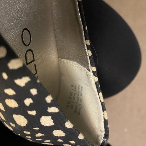 Aldo Black & White Flats Size 8 - Picture 3 of 3